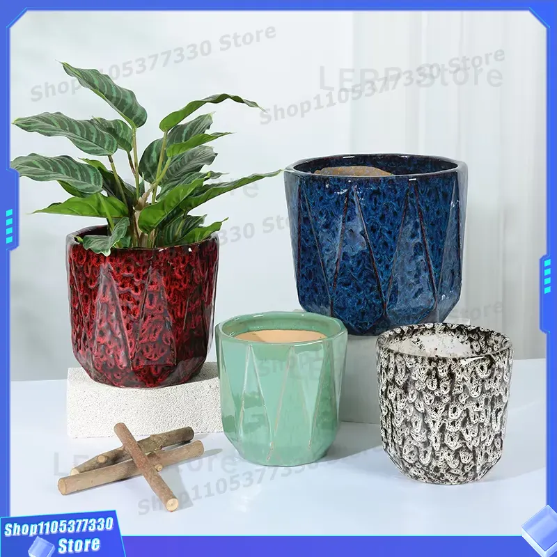 Bonsai Garden For Sale - Glazurowany ceramiczny cylindryczny doniczka na bonsai