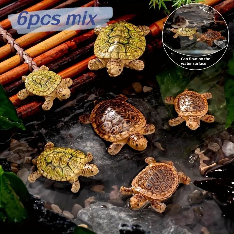 Bonsai Garden Mini - 6 Miniatur Żółwi do Dekoracji Akwarium,