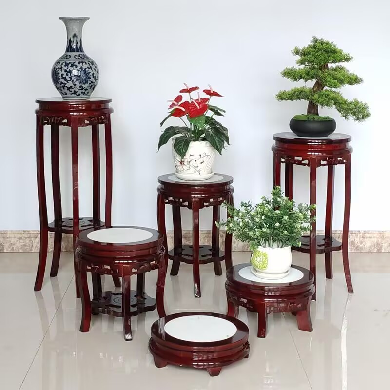 Okrągły stół z drewna hebanowe – Bonsai Garden Display Stands recenzja i cena